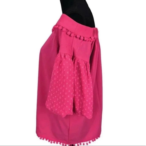 Magenta off the shoulder top - Picture 6 of 11